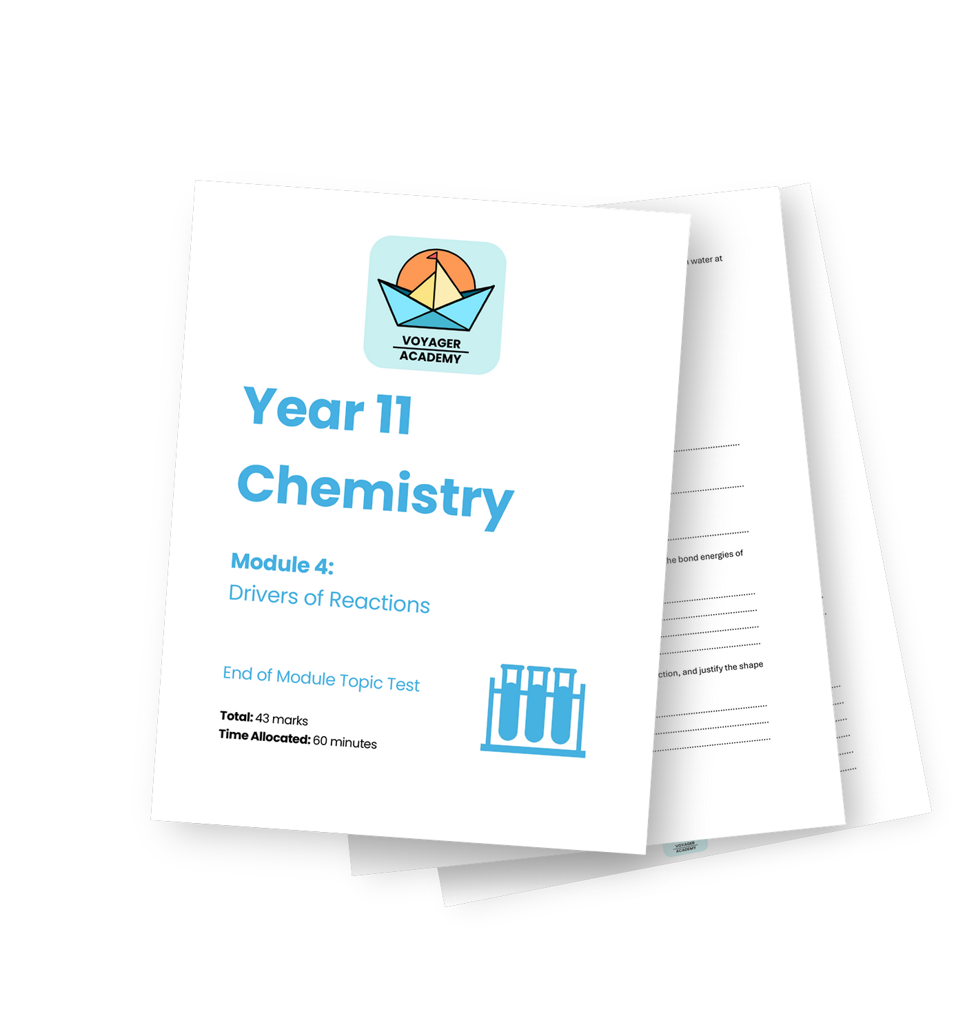 Year 11 Chemistry Module 4 Drivers of Reactions topic test