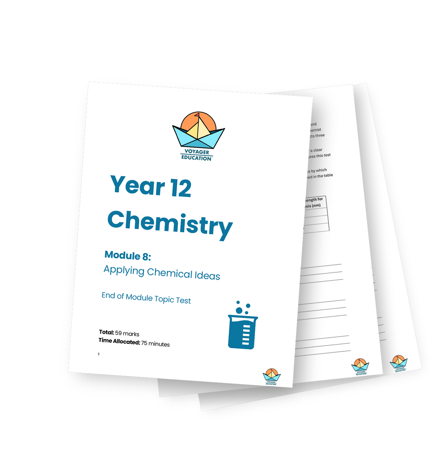 Year 12 Chemistry Module 8 Applying Chemical Ideas topic test