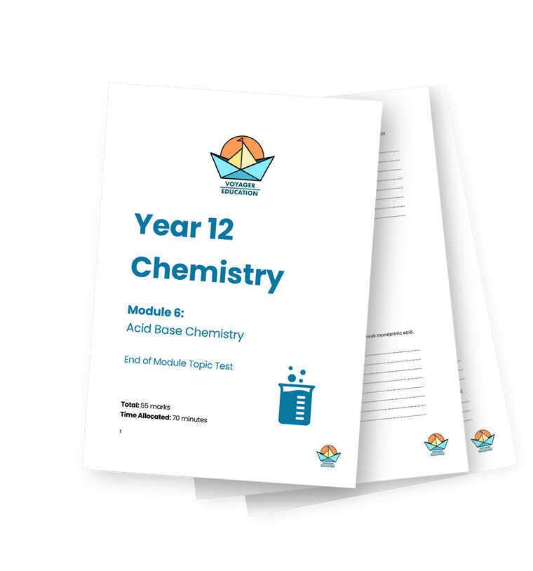 Year 12 Chemistry Module 6 Acid Base Chemistry topic test